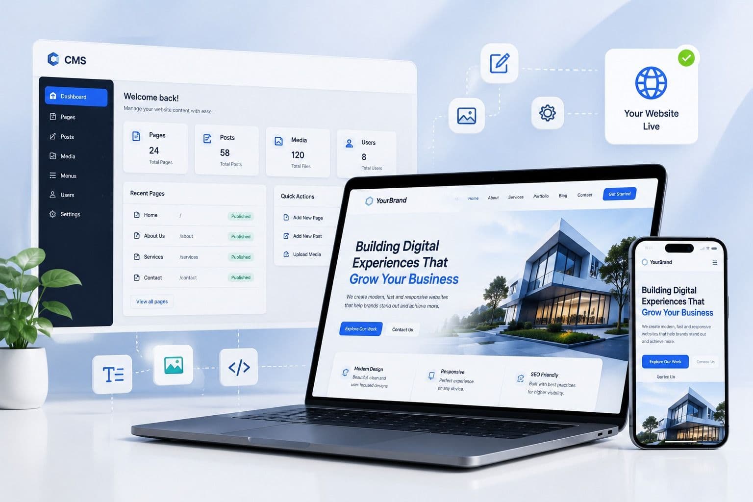 Web design and development services in Nepal